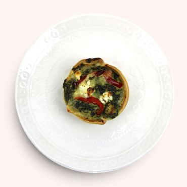 Chicken & Spinach Quiche