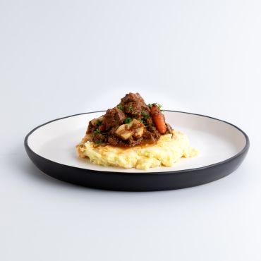 Beef Goulash with Mashed Potatoes