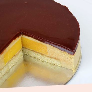 6” Mango Caramel Dessert