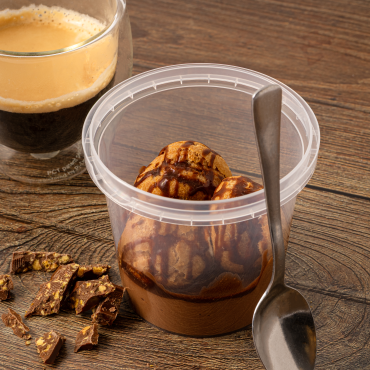 Chocolate Mousse with Profiteroles