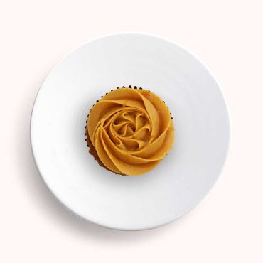 Salted Caramel Rosette Cupcake