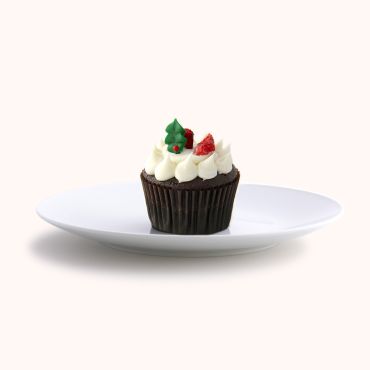 Christmas Chocolate & Raspberry Morning Tea Cupcake