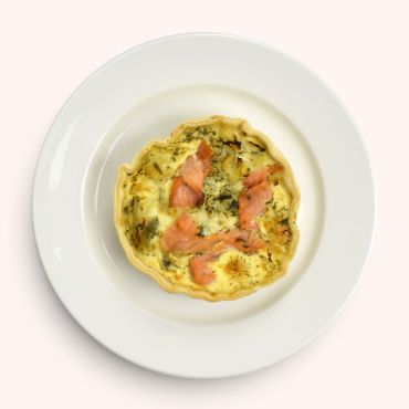 Smoked Salmon & Leek Quiche