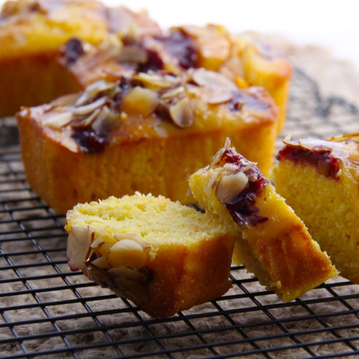 Plum & Orange Loaf Cake