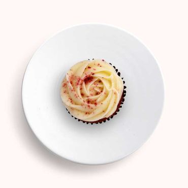 Red Velvet Rosette Cupcake 