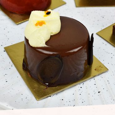 Dark Chocolate and Passionfruit Gateaux